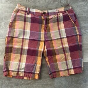 Merona Plaid Bermuda Shorts Size 4